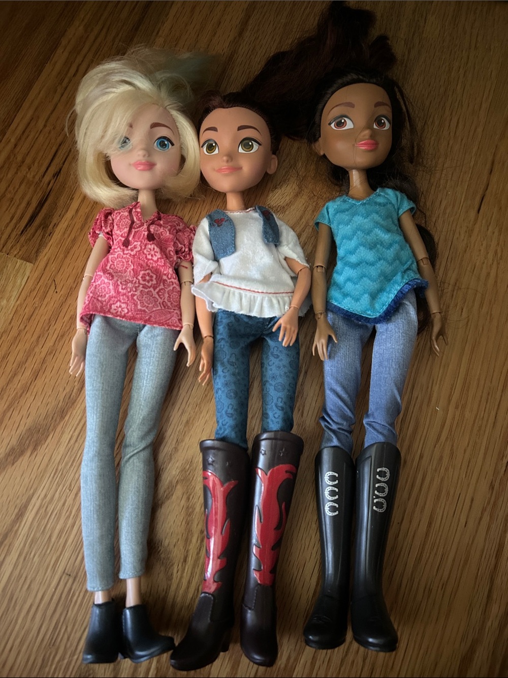 Set of Three Original Spirit Riding Free Dolls